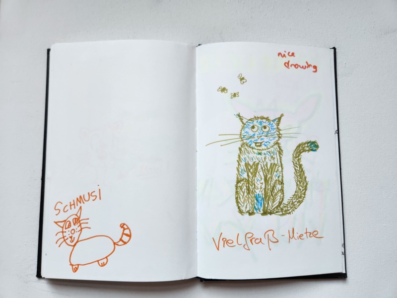 Handgezeichnete Katze Unbenannt