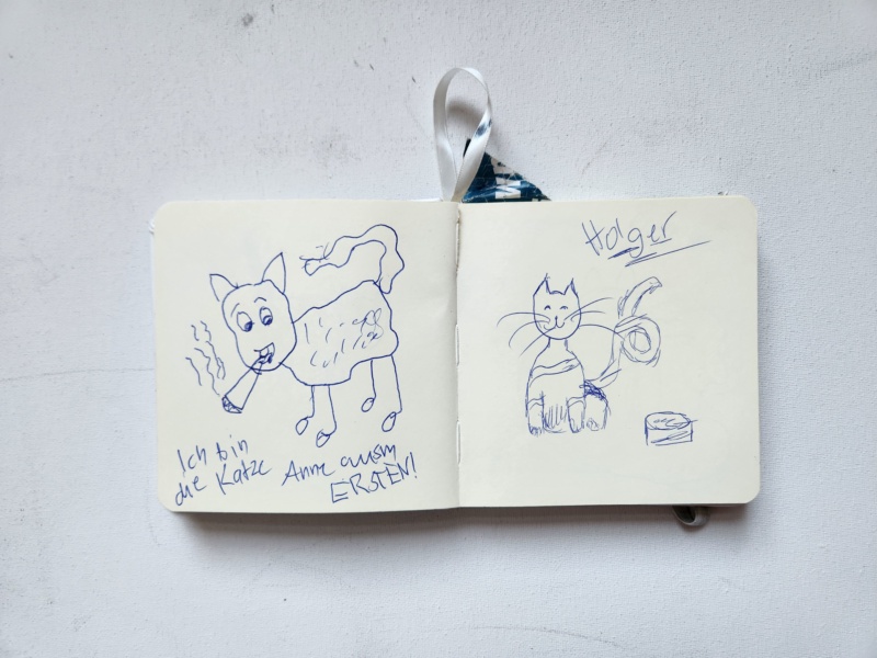 Handgezeichnete Katze Unbenannt