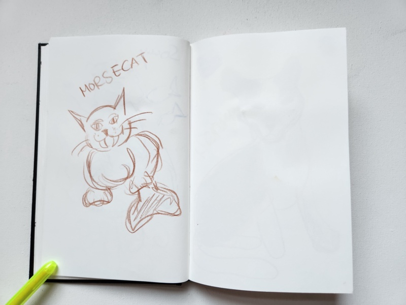 Handgezeichnete Katze Unbenannt