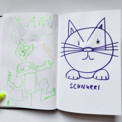 Unbenannte Katzenzeichnung