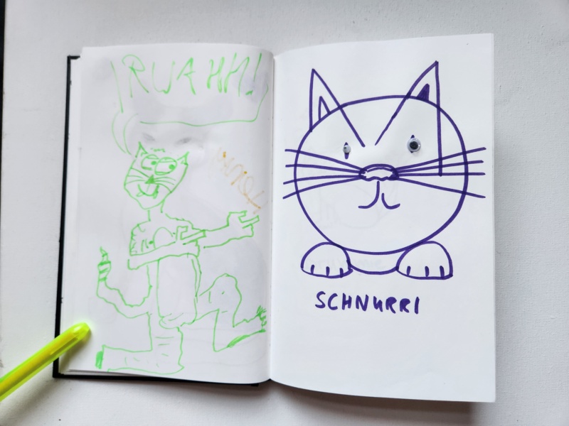 Handgezeichnete Katze Unbenannt