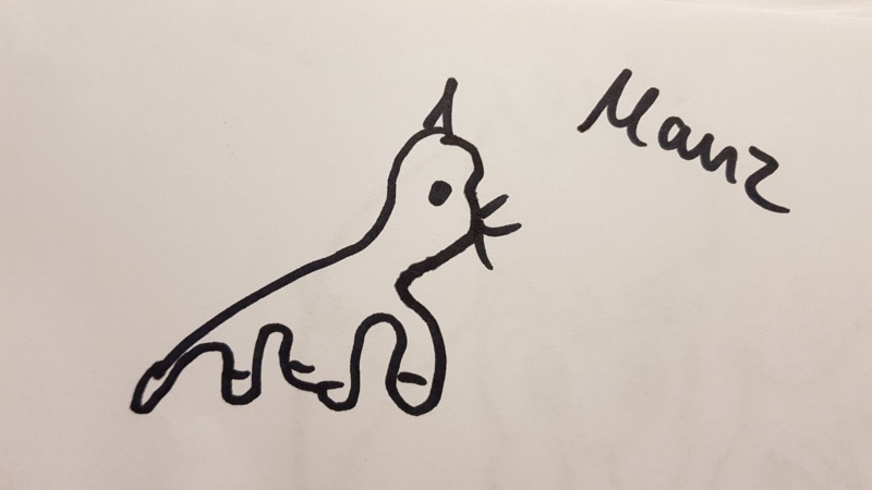 Handgezeichnete Katze Unbenannt