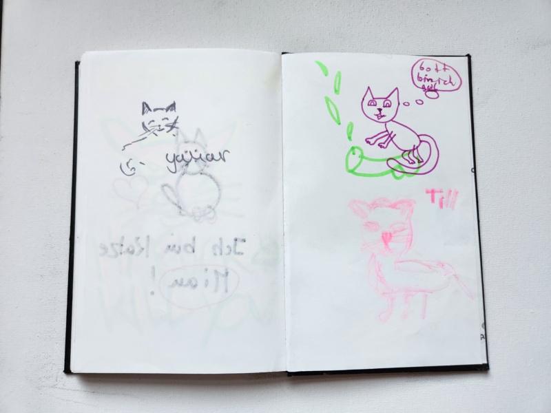 Handgezeichnete Katze Unbenannt