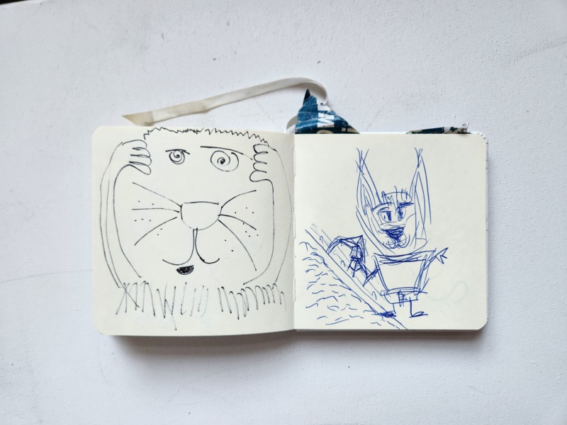 Handgezeichnete Katze Unbenannt