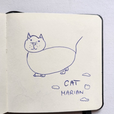 Unbenannte Katzenzeichnung