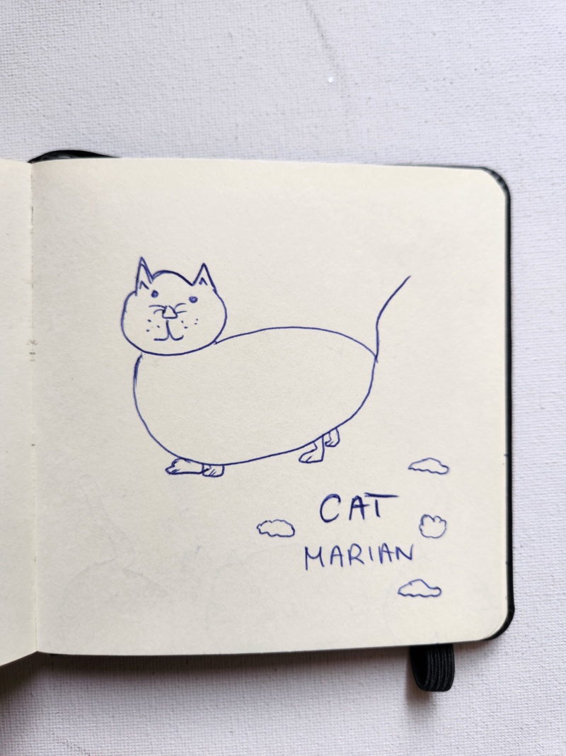 Handgezeichnete Katze Unbenannt