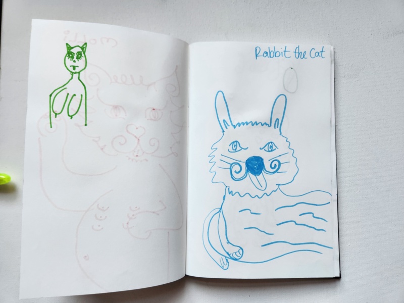 Handgezeichnete Katze Unbenannt