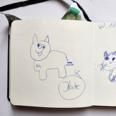 Unbenannte Katzenzeichnung
