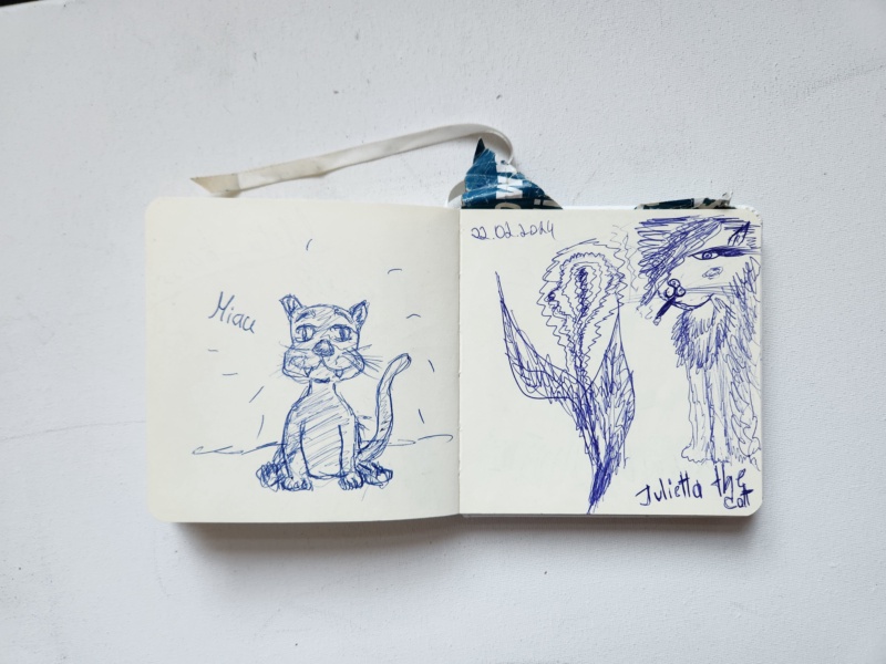 Handgezeichnete Katze Unbenannt