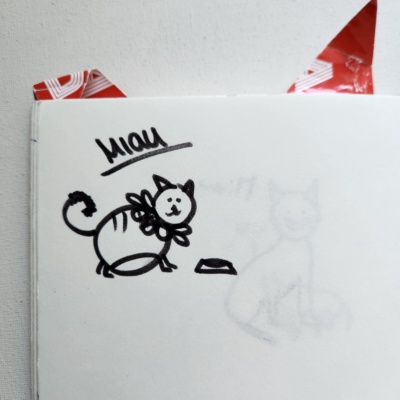 Unbenannte Katzenzeichnung