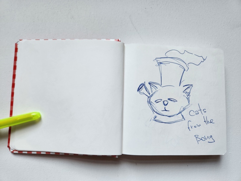 Handgezeichnete Katze Unbenannt