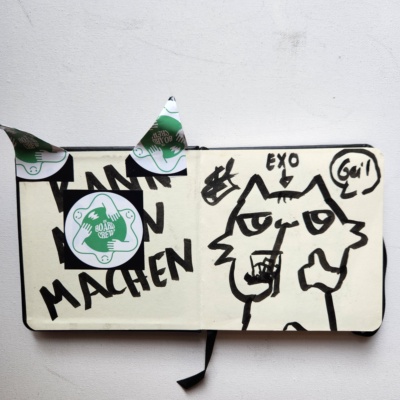 Unbenannte Katzenzeichnung