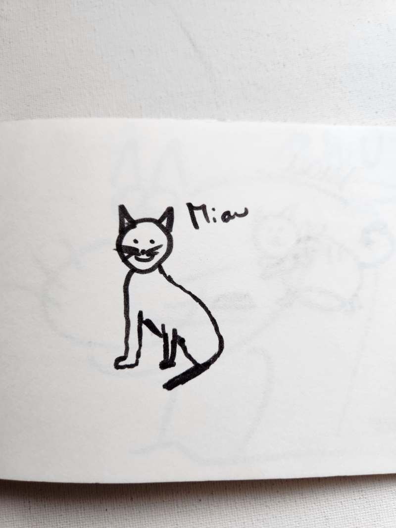 Handgezeichnete Katze Unbenannt