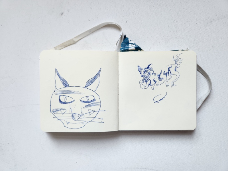 Handgezeichnete Katze Unbenannt