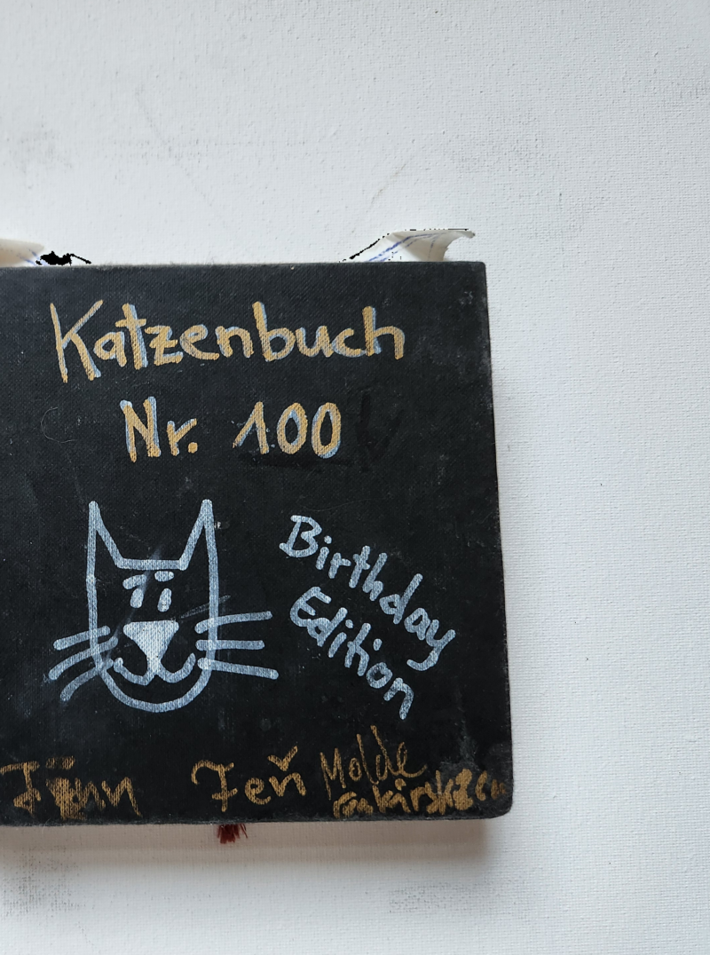Handgezeichnete Katze Funkel