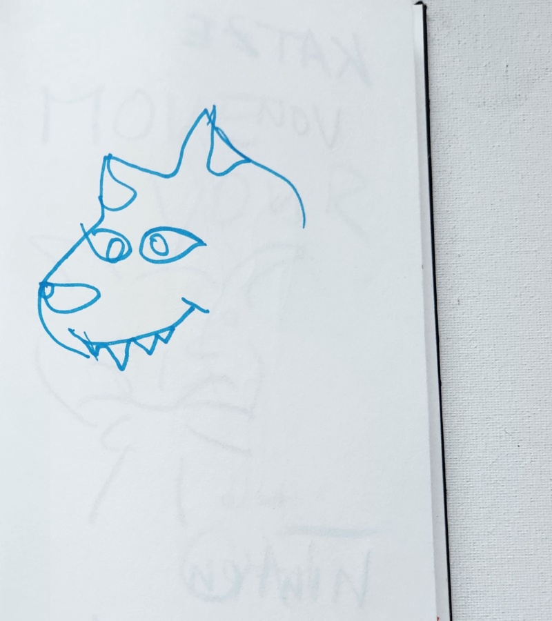 Handgezeichnete Katze Zacki
