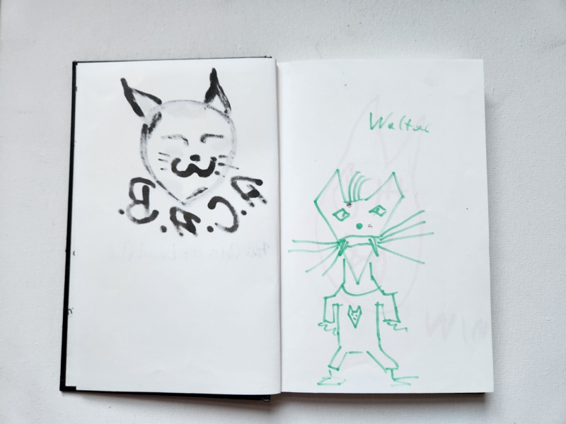 Handgezeichnete Katze Unbenannt