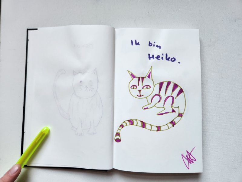Handgezeichnete Katze Unbenannt