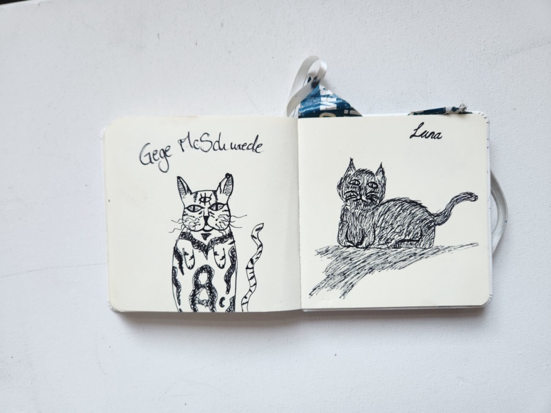 Handgezeichnete Katze Unbenannt