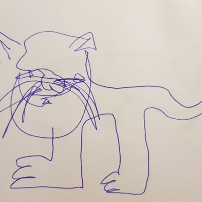 Unbenannte Katzenzeichnung