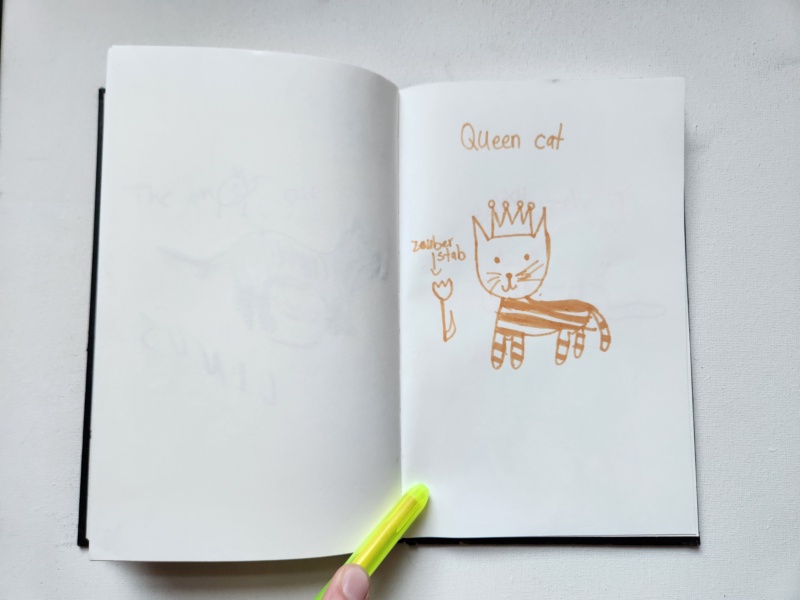 Handgezeichnete Katze Unbenannt