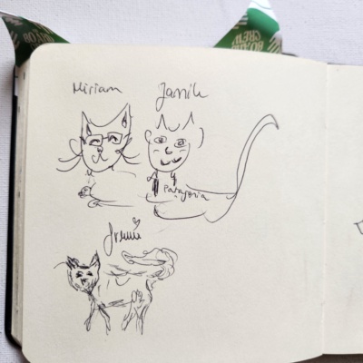 Unbenannte Katzenzeichnung