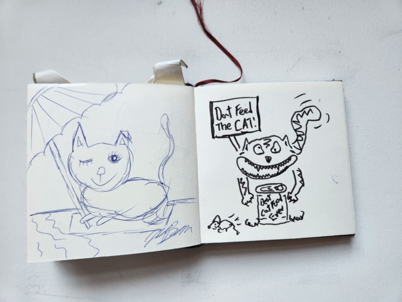 Handgezeichnete Katze Unbenannt