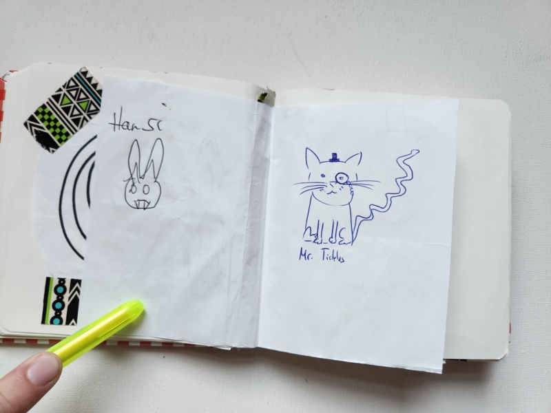 Handgezeichnete Katze Unbenannt
