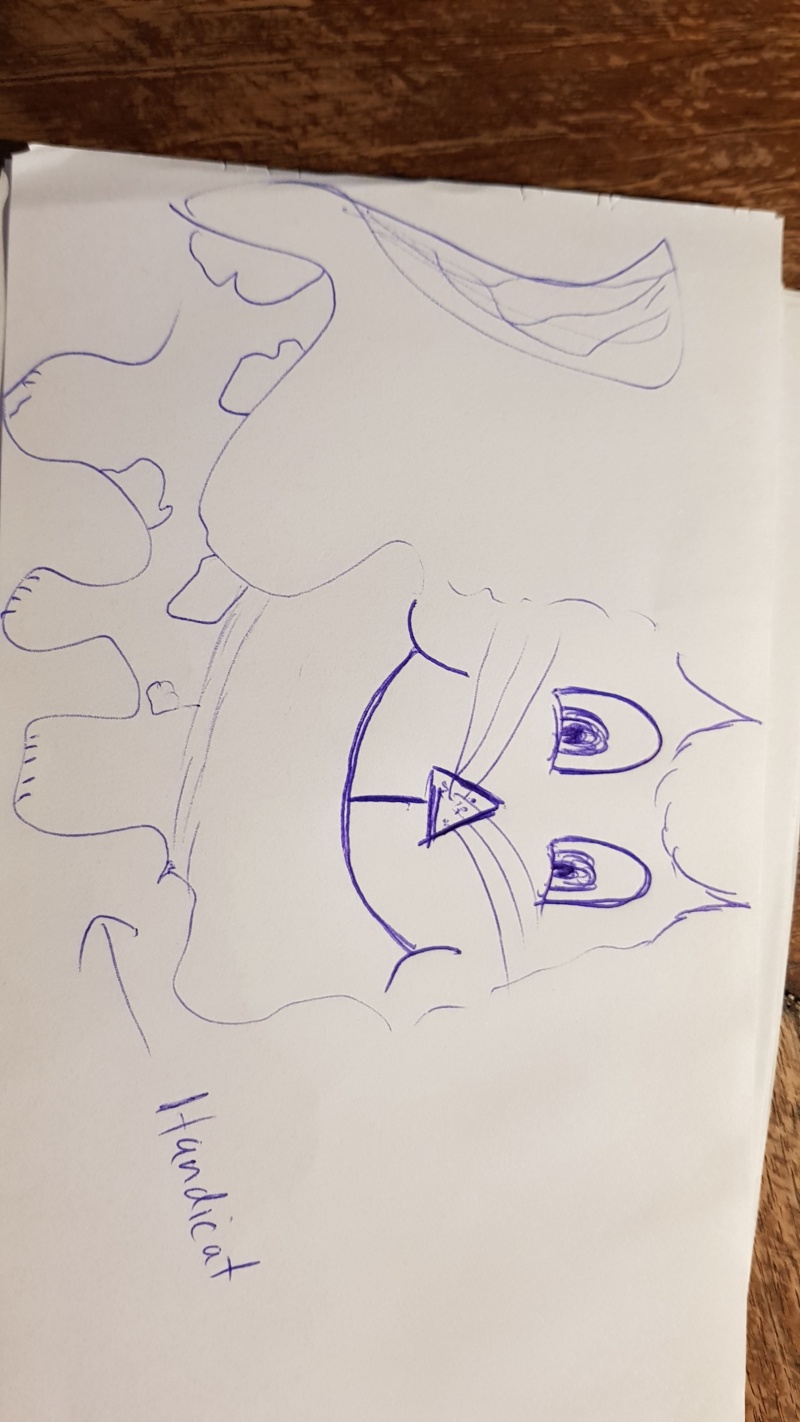 Handgezeichnete Katze Unbenannt