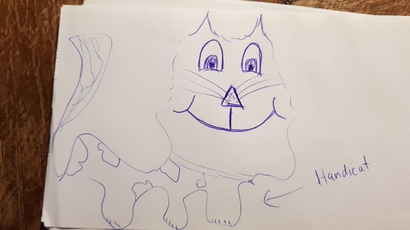 Handgezeichnete Katze Unbenannt