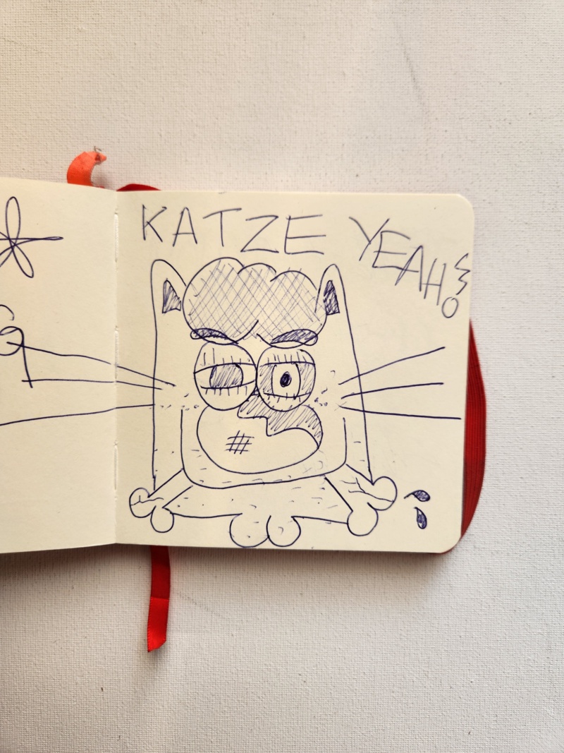 Handgezeichnete Katze Unbenannt