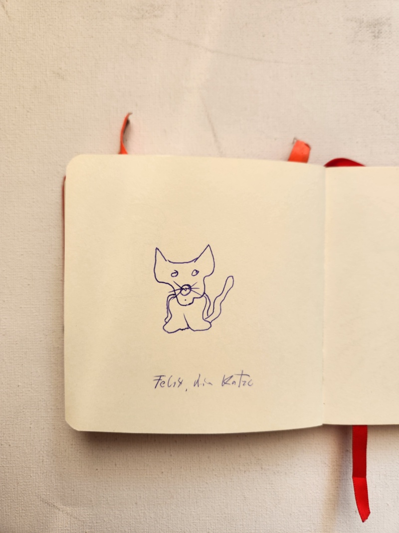 Handgezeichnete Katze Unbenannt
