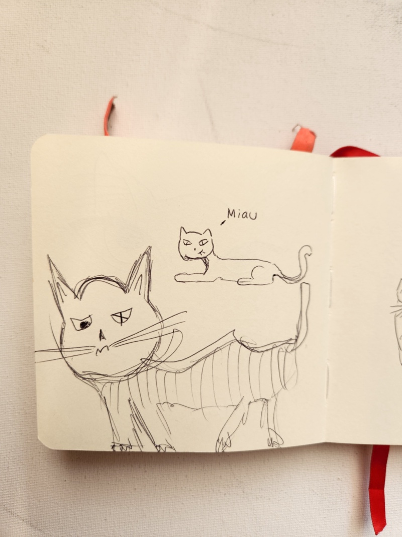 Handgezeichnete Katze Unbenannt