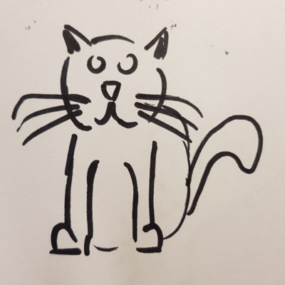 Unbenannte Katzenzeichnung
