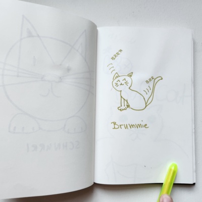 Unbenannte Katzenzeichnung