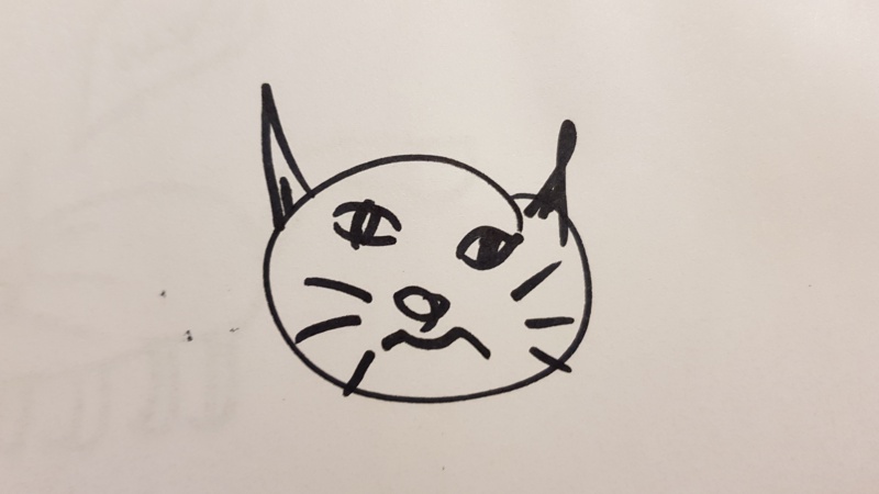 Handgezeichnete Katze Unbenannt