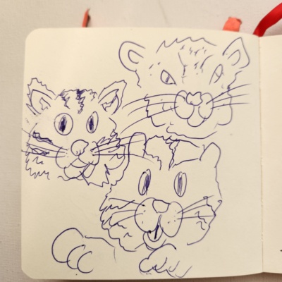 Unbenannte Katzenzeichnung