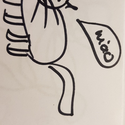 Unbenannte Katzenzeichnung