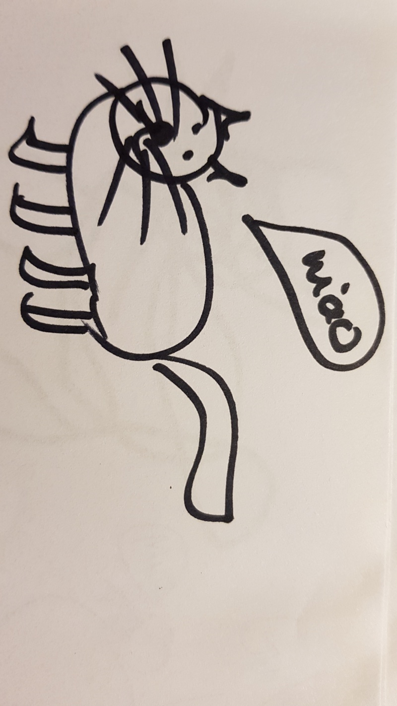Handgezeichnete Katze Unbenannt