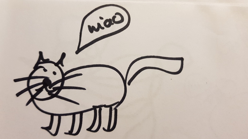 Handgezeichnete Katze Unbenannt