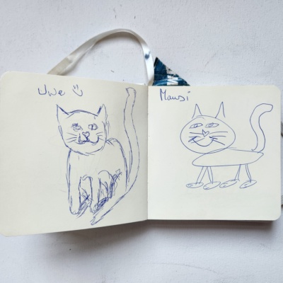 Unbenannte Katzenzeichnung