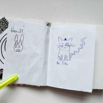 Unbenannte Katzenzeichnung