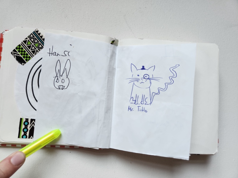 Handgezeichnete Katze Unbenannt