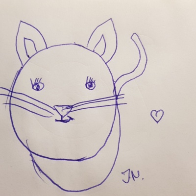 Unbenannte Katzenzeichnung