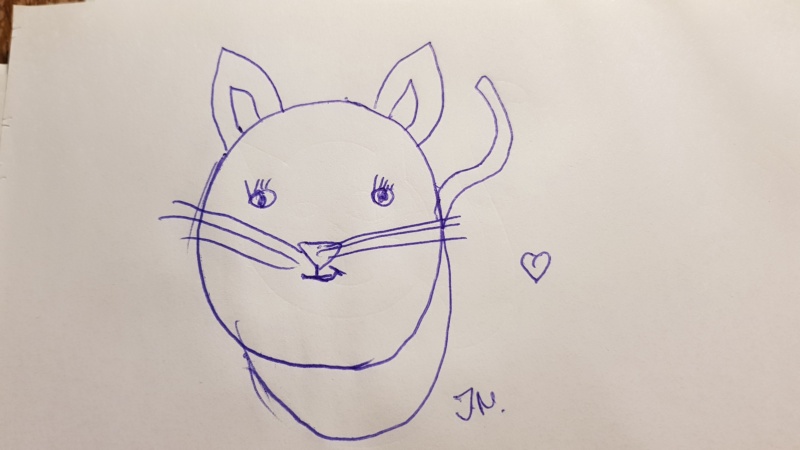 Handgezeichnete Katze Unbenannt