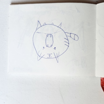 Unbenannte Katzenzeichnung