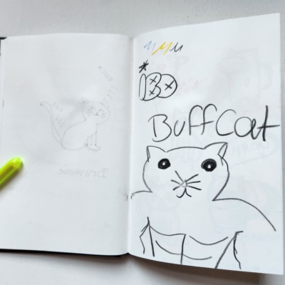 Unbenannte Katzenzeichnung