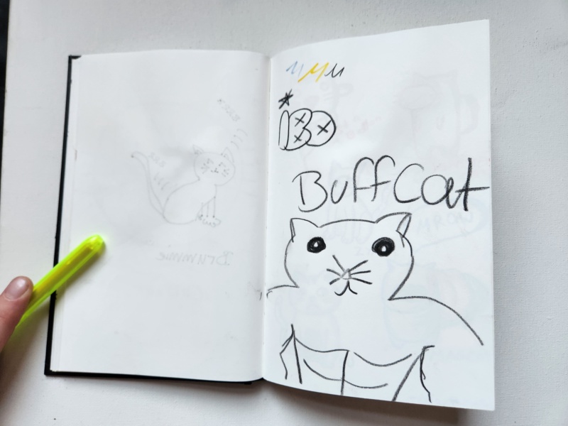 Handgezeichnete Katze Unbenannt