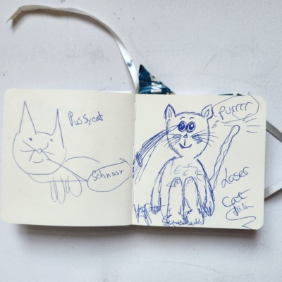 Unbenannte Katzenzeichnung