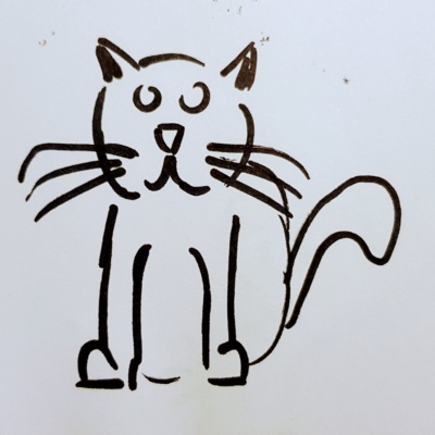 Unbenannte Katzenzeichnung